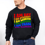 I Am Gay I Am Human - Gay Unisex Crewneck T-Shirt Sweatshirt Hoodie