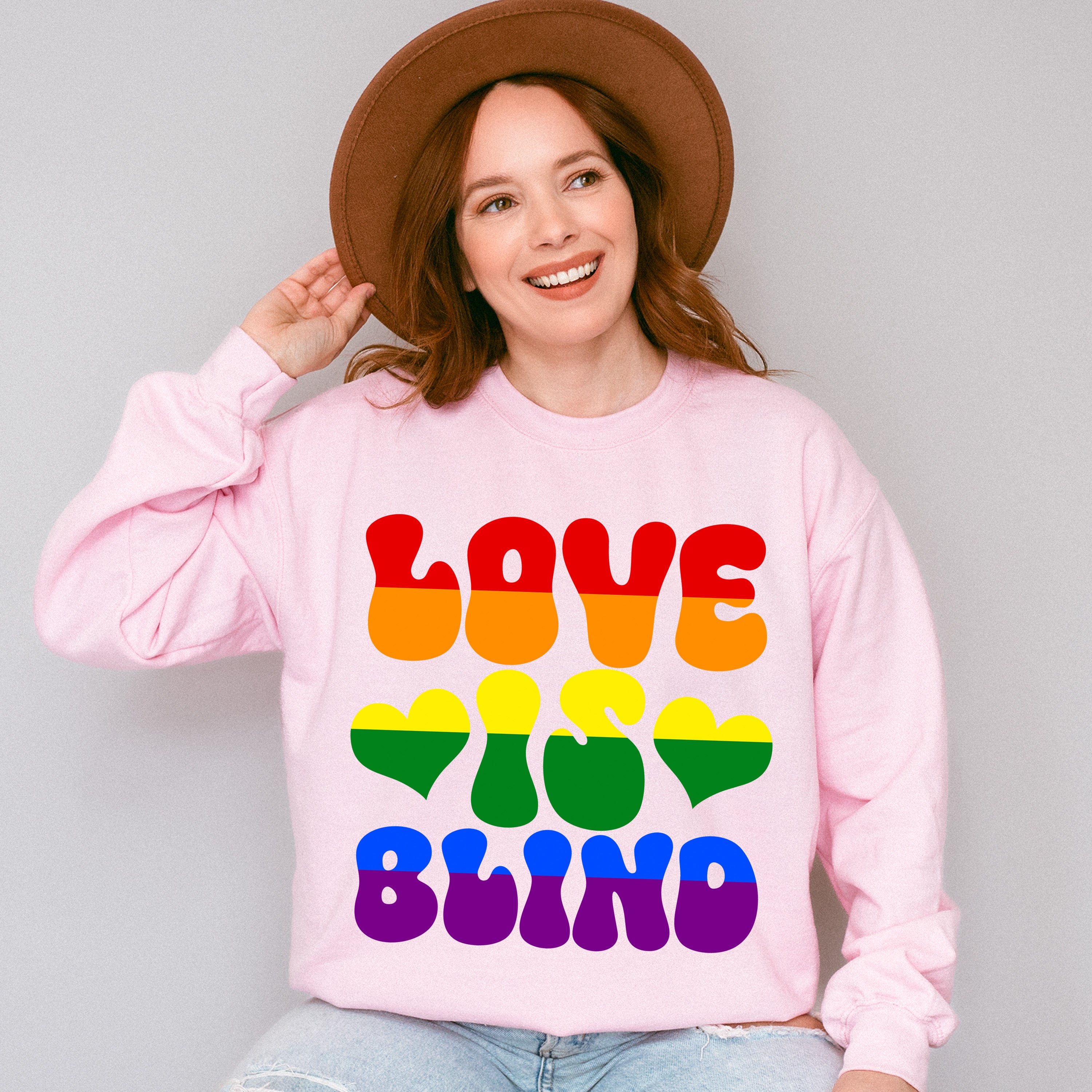 Love Is Blind - Gay Unisex Crewneck T-Shirt Sweatshirt Hoodie