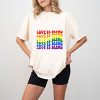 Groovy Love Is Blind Design - Gay Unisex Crewneck T-Shirt Sweatshirt Hoodie