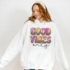 Good Vibes Only Colorful Leopard Design - Good Vibes Unisex Crewneck T-Shirt Sweatshirt Hoodie