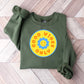 Good Vibes Only Yellow And Blue Flower Design - Good Vibes Unisex Crewneck T-Shirt Sweatshirt Hoodie