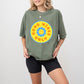 Good Vibes Only Yellow And Blue Flower Design - Good Vibes Unisex Crewneck T-Shirt Sweatshirt Hoodie