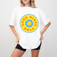 Good Vibes Only Yellow And Blue Flower Design - Good Vibes Unisex Crewneck T-Shirt Sweatshirt Hoodie