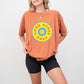 Good Vibes Only Yellow And Blue Flower Design - Good Vibes Unisex Crewneck T-Shirt Sweatshirt Hoodie