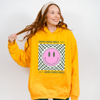 Good Vibes Only Checkered Smiley Design - Good Vibes Unisex Crewneck T-Shirt Sweatshirt Hoodie