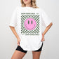 Good Vibes Only Checkered Smiley Design - Good Vibes Unisex Crewneck T-Shirt Sweatshirt Hoodie