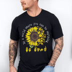 You Can Be Anything Sunflower Design - Be Kind Unisex Crewneck T-Shirt Sweatshirt Hoodie