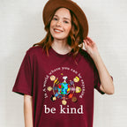 Be Kind World Jigsaw Puzzle Child Design - Be Kind Unisex Crewneck T-Shirt Sweatshirt Hoodie
