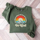 Be Kind Mountain Sun Colorful Design - Be Kind Unisex Crewneck T-Shirt Sweatshirt Hoodie