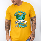 Be Kind Heart World Blue Design - Be Kind Unisex Crewneck T-Shirt Sweatshirt Hoodie