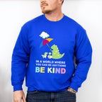 Be Kind Dinosaur Umbrella Design - Be Kind Unisex Crewneck T-Shirt Sweatshirt Hoodie