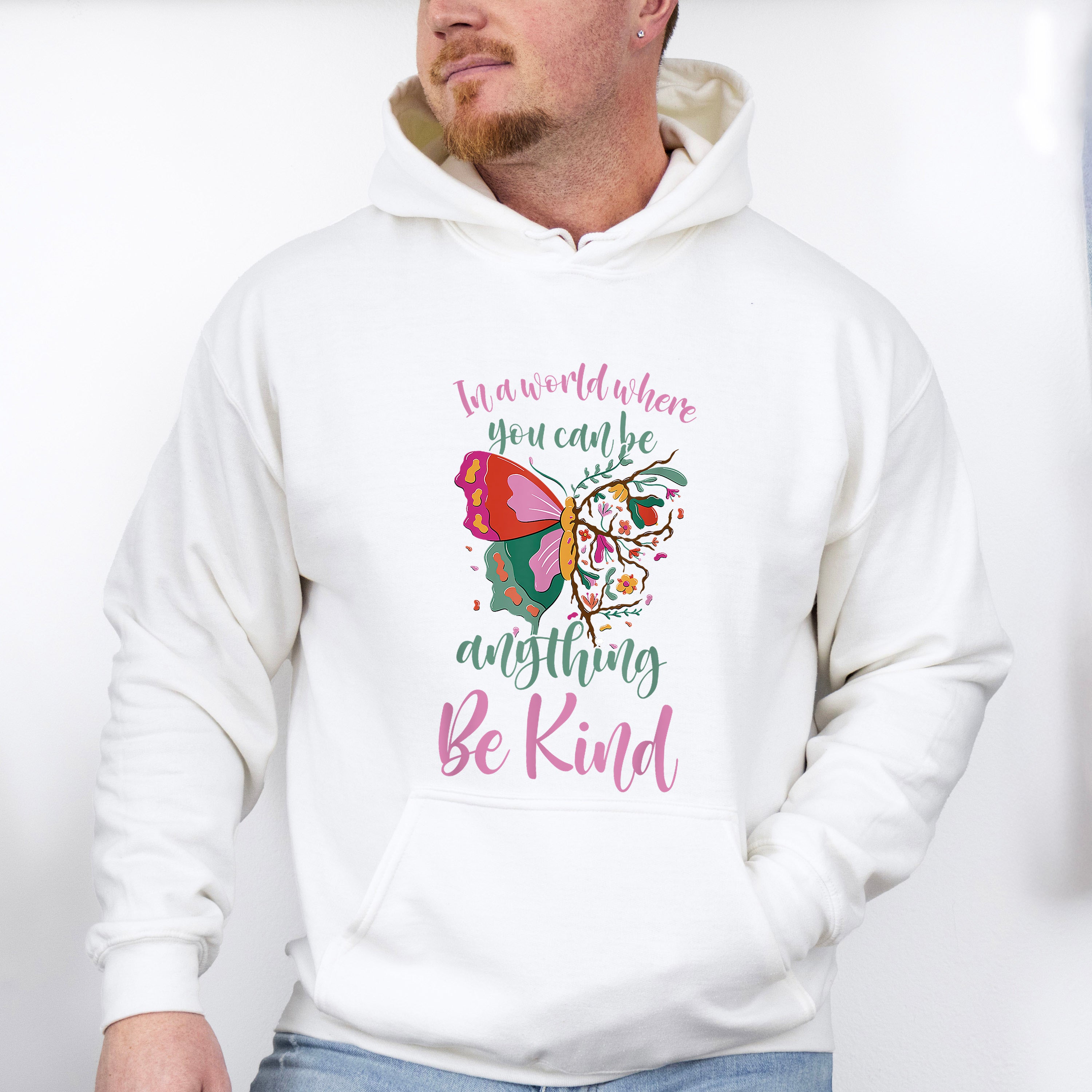 You Can Be Anything Be Kind Butterfly Design - Be Kind Unisex Crewneck T-Shirt Sweatshirt Hoodie