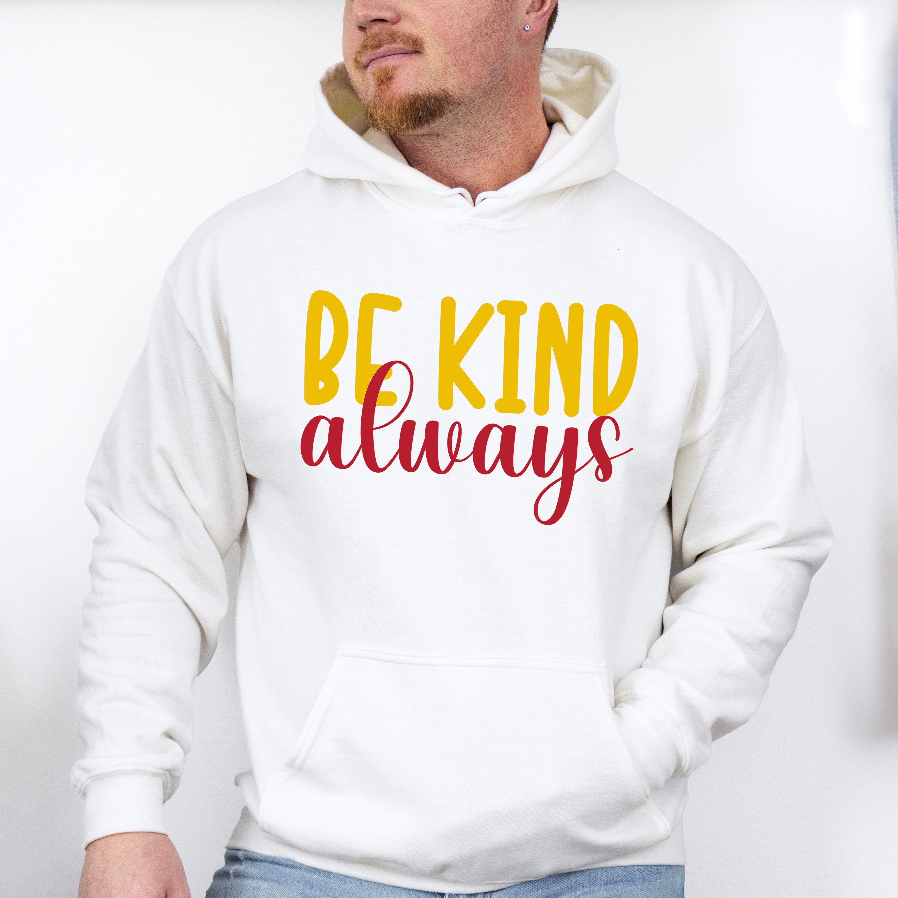 Be Kind Always Yellow And Red Design - Be Kind Unisex Crewneck T-Shirt Sweatshirt Hoodie