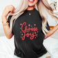 Choose Joy Red Cursive Design - Quotes Unisex Crewneck T-Shirt Sweatshirt Hoodie