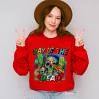 Day Of The Dead Cactus Design - Day Of The Dead Unisex Crewneck T-Shirt Sweatshirt Hoodie