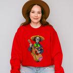 Guitar Playing Skeleton - Day Of The Dead Unisex Crewneck T-Shirt Sweatshirt Hoodie