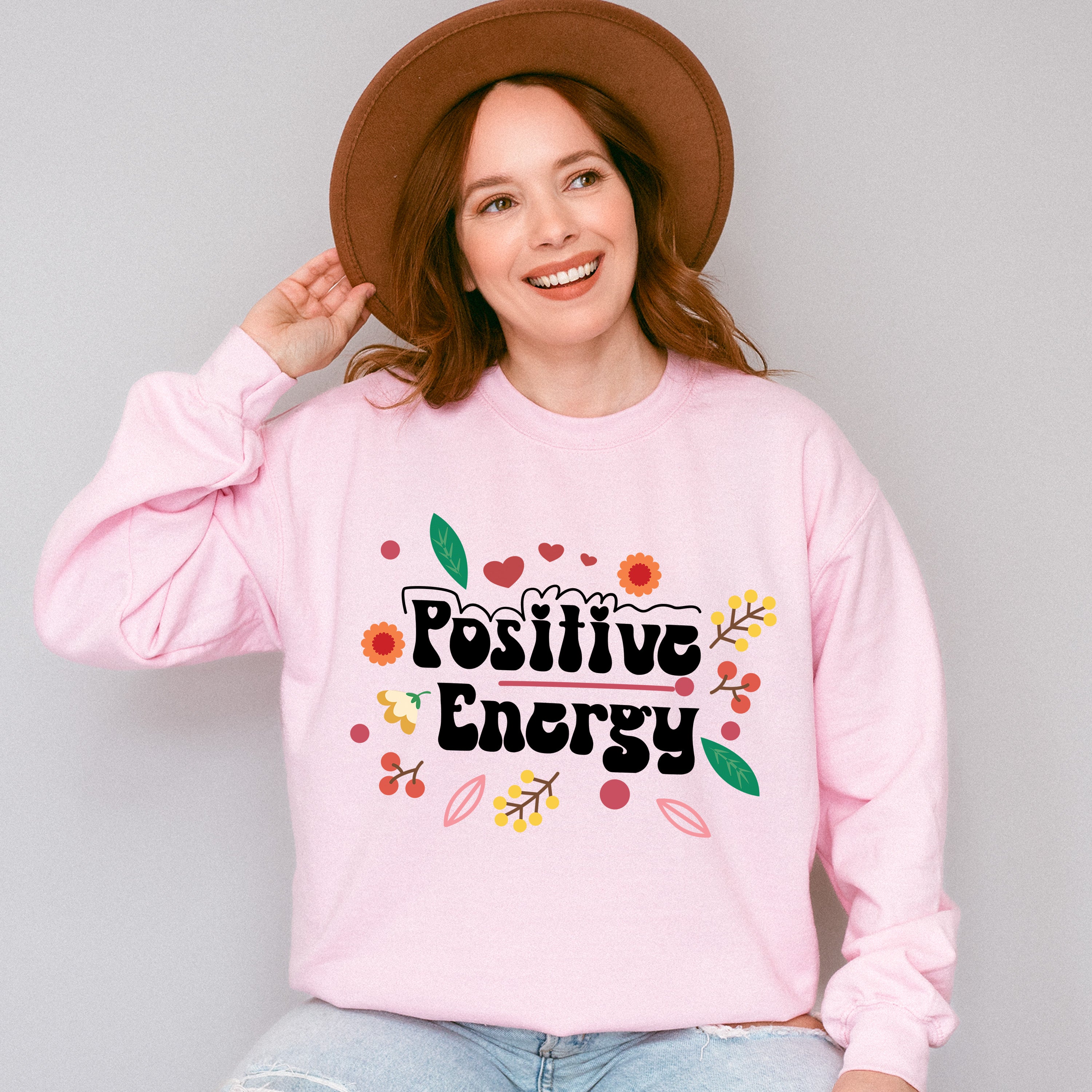 Positive Energy - Quotes Unisex Crewneck T-Shirt Sweatshirt Hoodie
