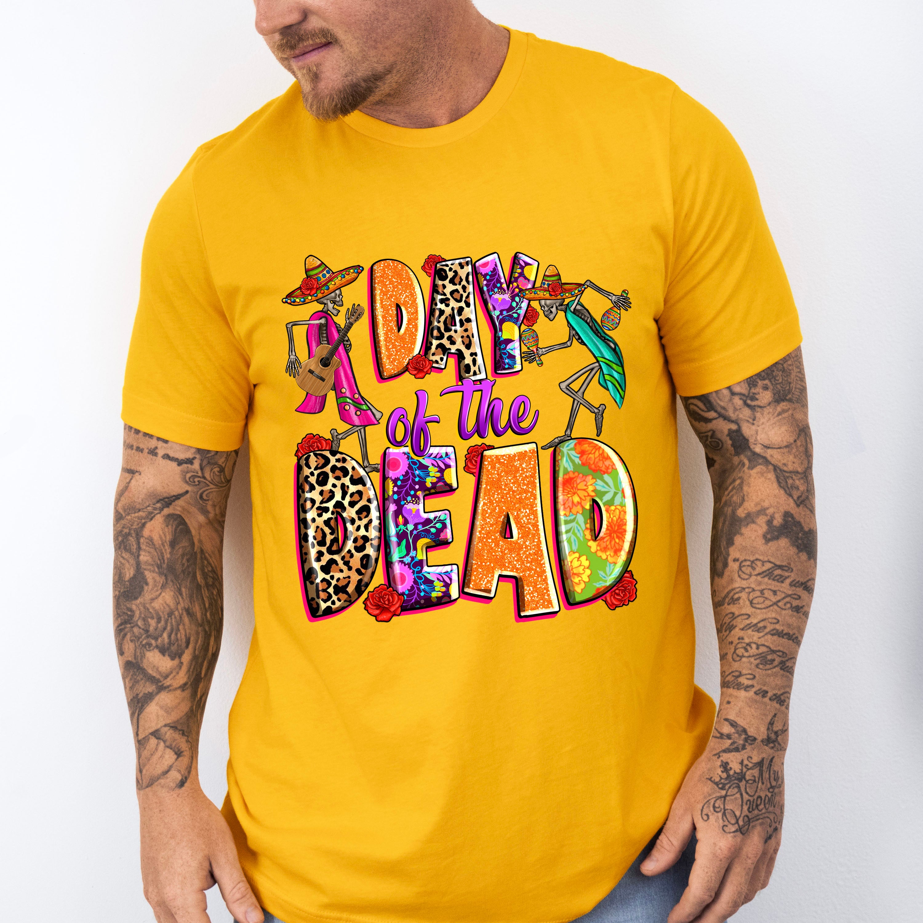 Day Of The Dead Skeletons - Day Of The Dead Unisex Crewneck T-Shirt Sweatshirt Hoodie