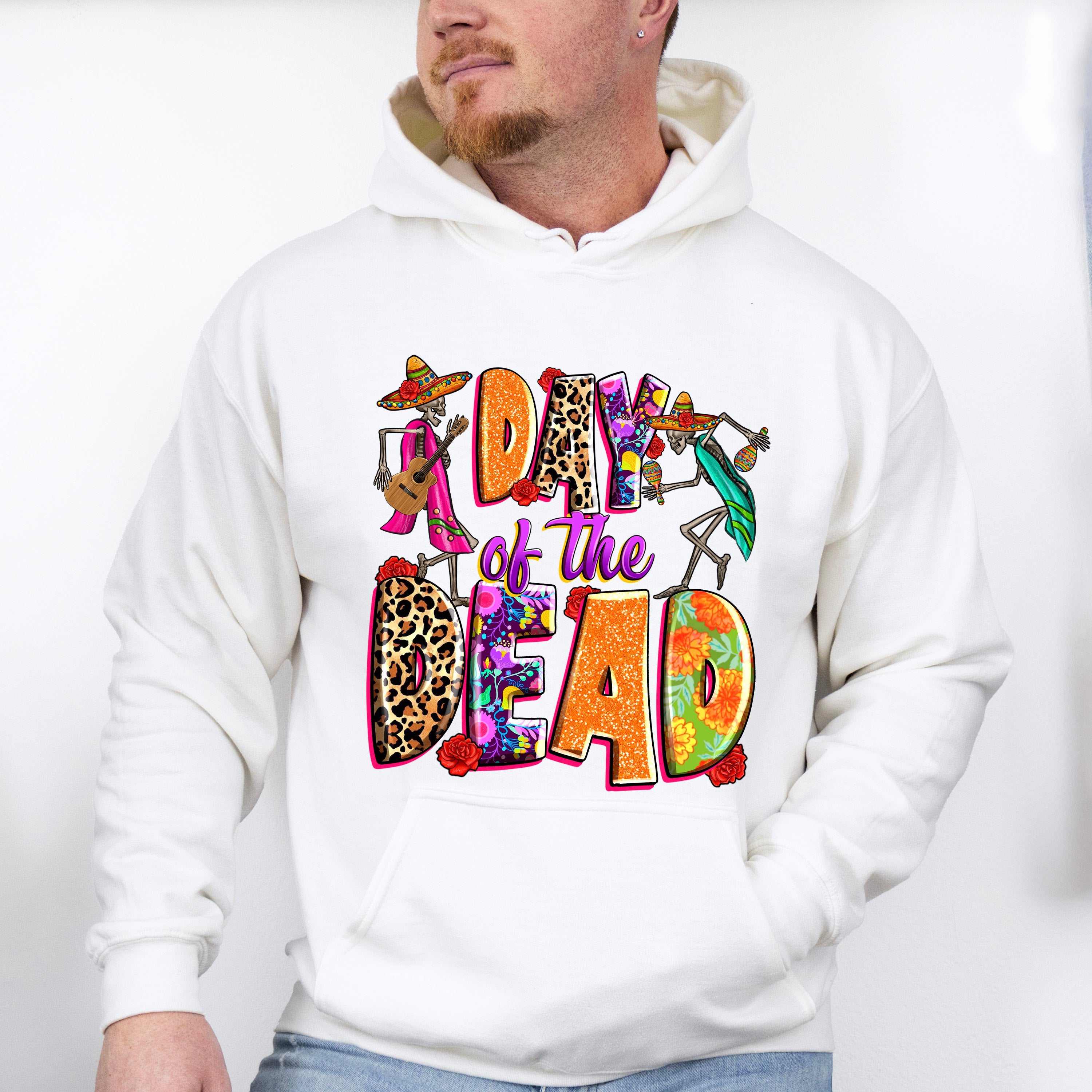 Day Of The Dead Skeletons - Day Of The Dead Unisex Crewneck T-Shirt Sweatshirt Hoodie