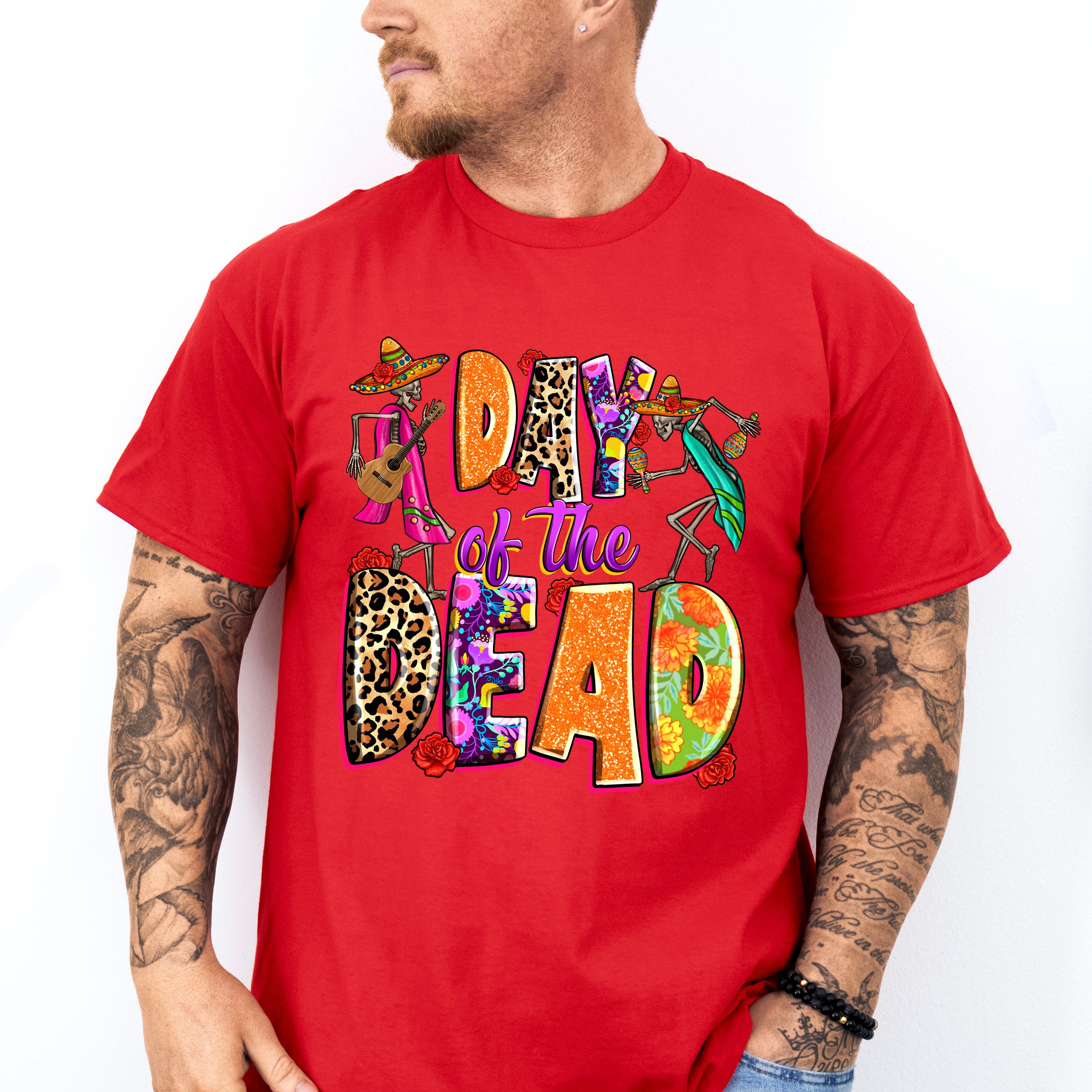 Day Of The Dead Skeletons - Day Of The Dead Unisex Crewneck T-Shirt Sweatshirt Hoodie