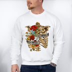 Kinda Emotional Flower Skeleton Design - Skeleton Unisex Crewneck T-Shirt Sweatshirt Hoodie