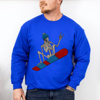 Skeleton Snowboard Design - Skeleton Unisex Crewneck T-Shirt Sweatshirt Hoodie