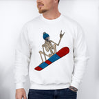 Skeleton Snowboard Design - Skeleton Unisex Crewneck T-Shirt Sweatshirt Hoodie