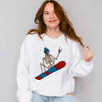 Skeleton Snowboard Design - Skeleton Unisex Crewneck T-Shirt Sweatshirt Hoodie