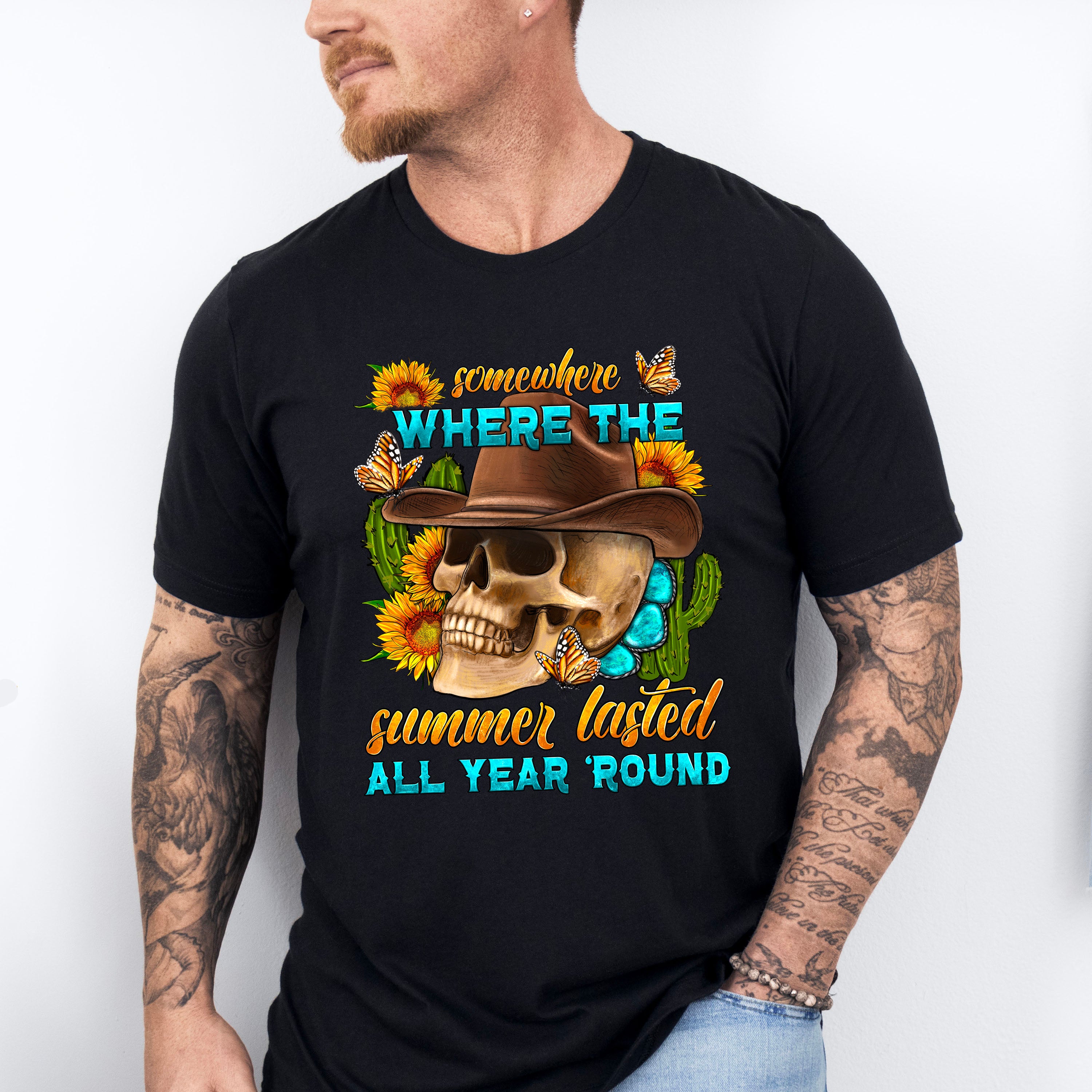 Somewhere Where The Summer Lasted All Year Round - Skeleton Unisex Crewneck T-Shirt Sweatshirt Hoodie