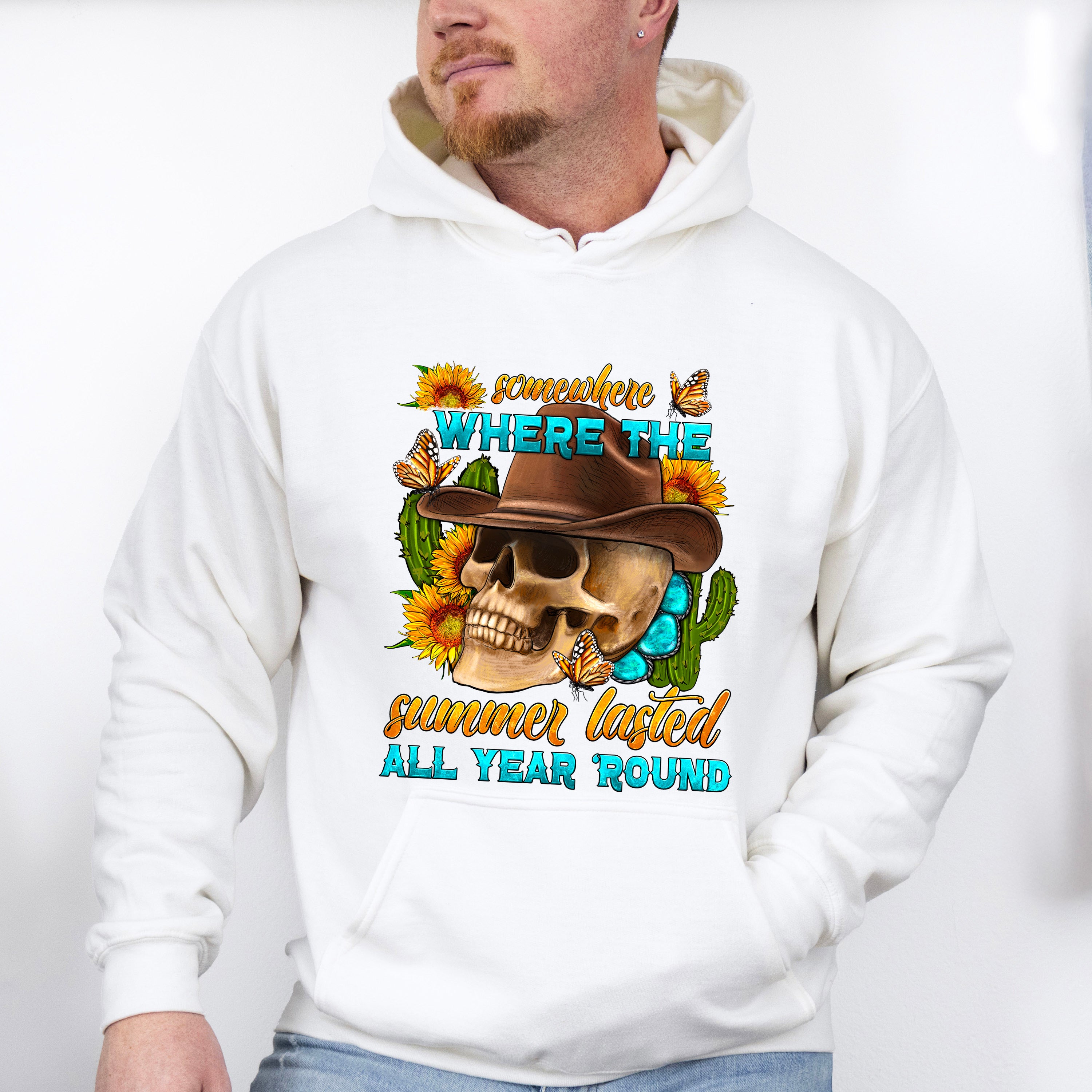Somewhere Where The Summer Lasted All Year Round - Skeleton Unisex Crewneck T-Shirt Sweatshirt Hoodie