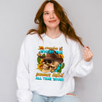 Somewhere Where The Summer Lasted All Year Round - Skeleton Unisex Crewneck T-Shirt Sweatshirt Hoodie