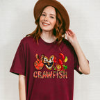 Crawfish Leopard Design - Crawfish Unisex Crewneck T-Shirt Sweatshirt Hoodie