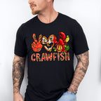 Crawfish Leopard Design - Crawfish Unisex Crewneck T-Shirt Sweatshirt Hoodie