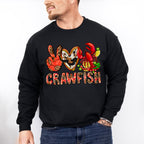 Crawfish Leopard Design - Crawfish Unisex Crewneck T-Shirt Sweatshirt Hoodie