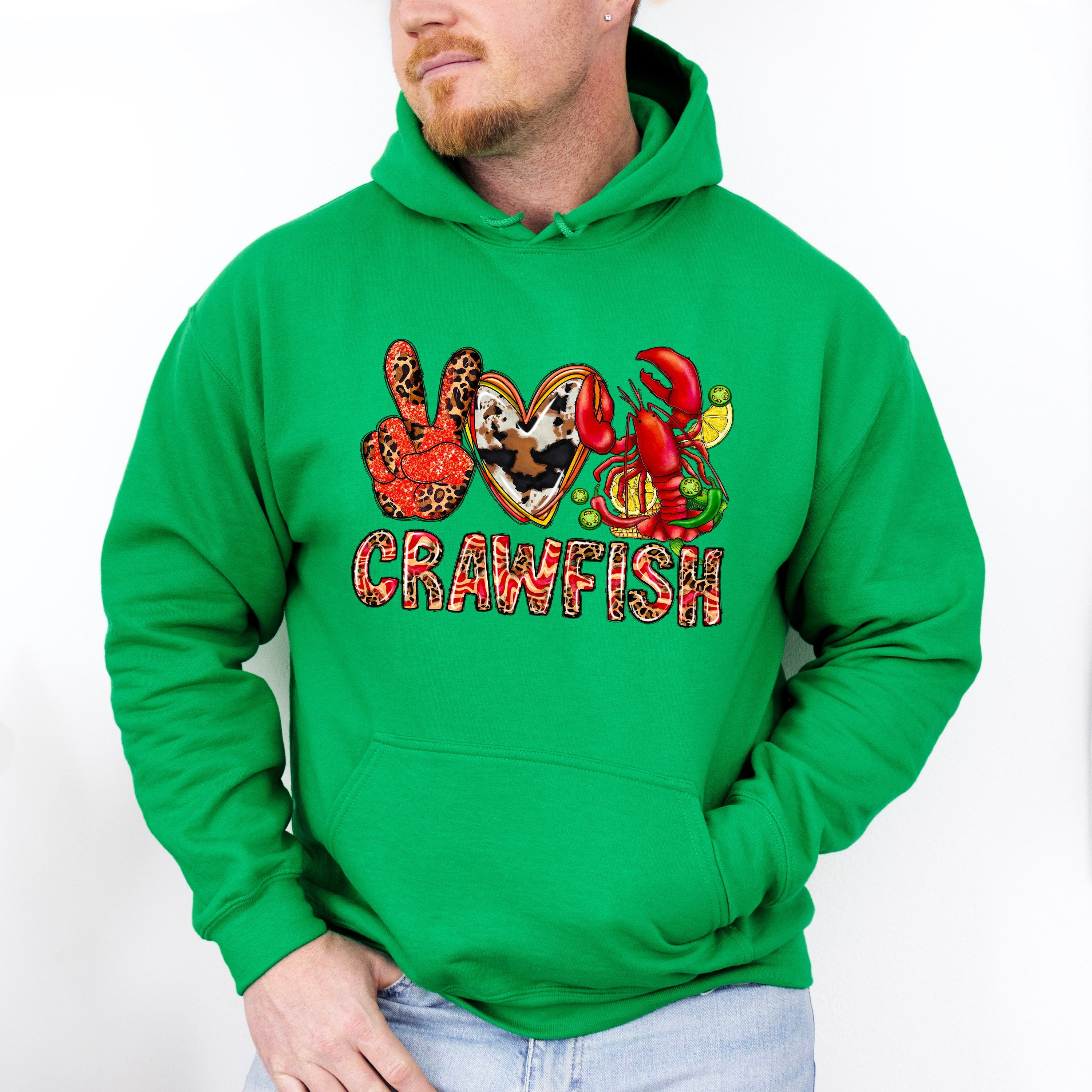 Crawfish Leopard Design - Crawfish Unisex Crewneck T-Shirt Sweatshirt Hoodie
