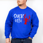 Suck It Crawfish Design - Crawfish Unisex Crewneck T-Shirt Sweatshirt Hoodie