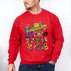 LOVE Skull Design - Day Of The Dead Unisex Crewneck T-Shirt Sweatshirt Hoodie