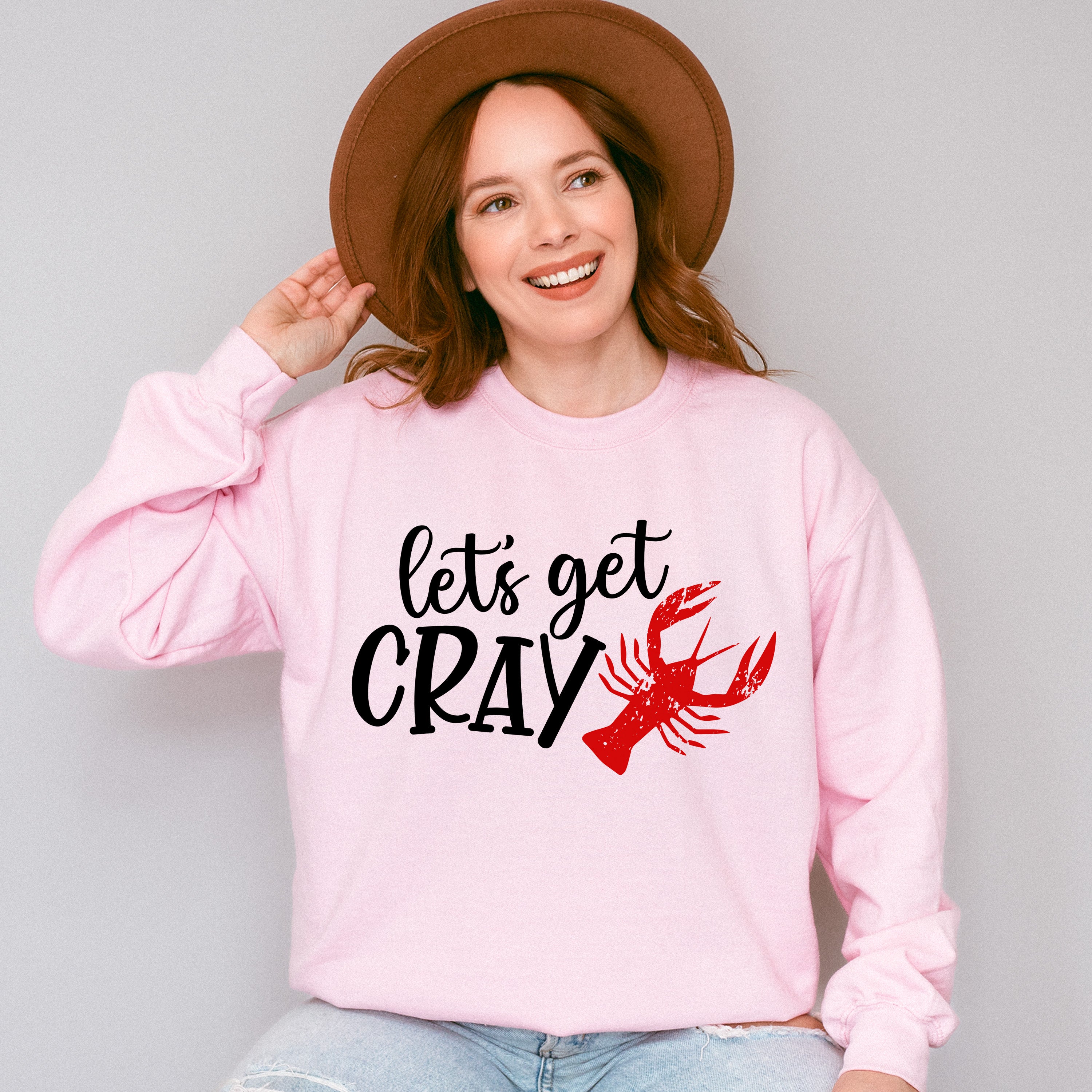 Let's Get Cray Crawfish - Crawfish Unisex Crewneck T-Shirt Sweatshirt Hoodie