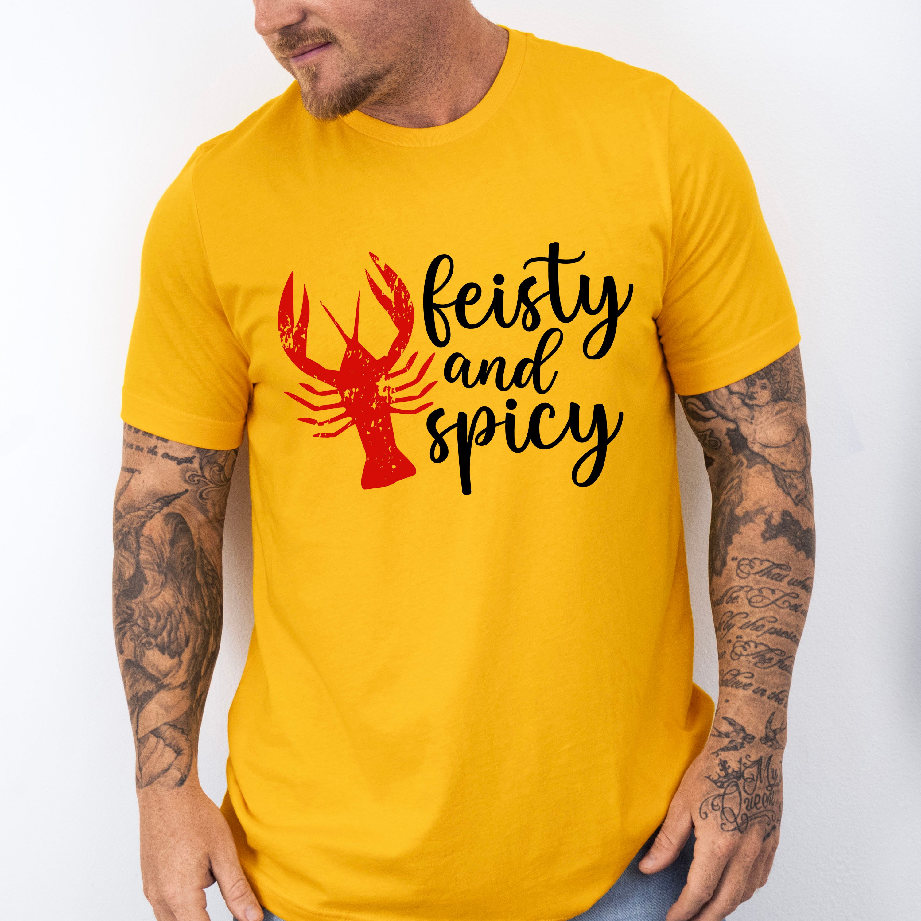 Feisty And Spicy - Crawfish Unisex Crewneck T-Shirt Sweatshirt Hoodie