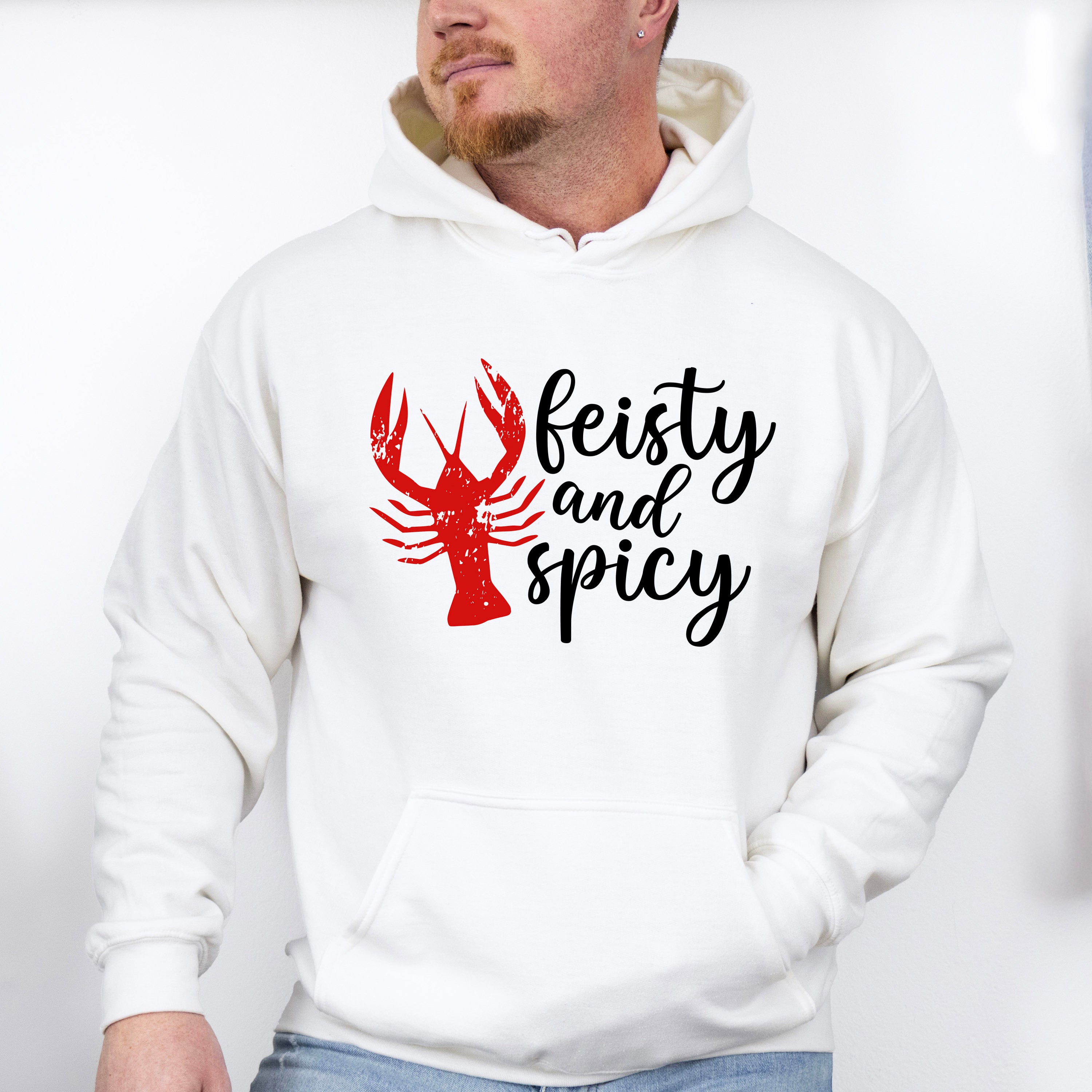 Feisty And Spicy - Crawfish Unisex Crewneck T-Shirt Sweatshirt Hoodie