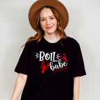 Boil Babe Crawfish Design - Crawfish Unisex Crewneck T-Shirt Sweatshirt Hoodie