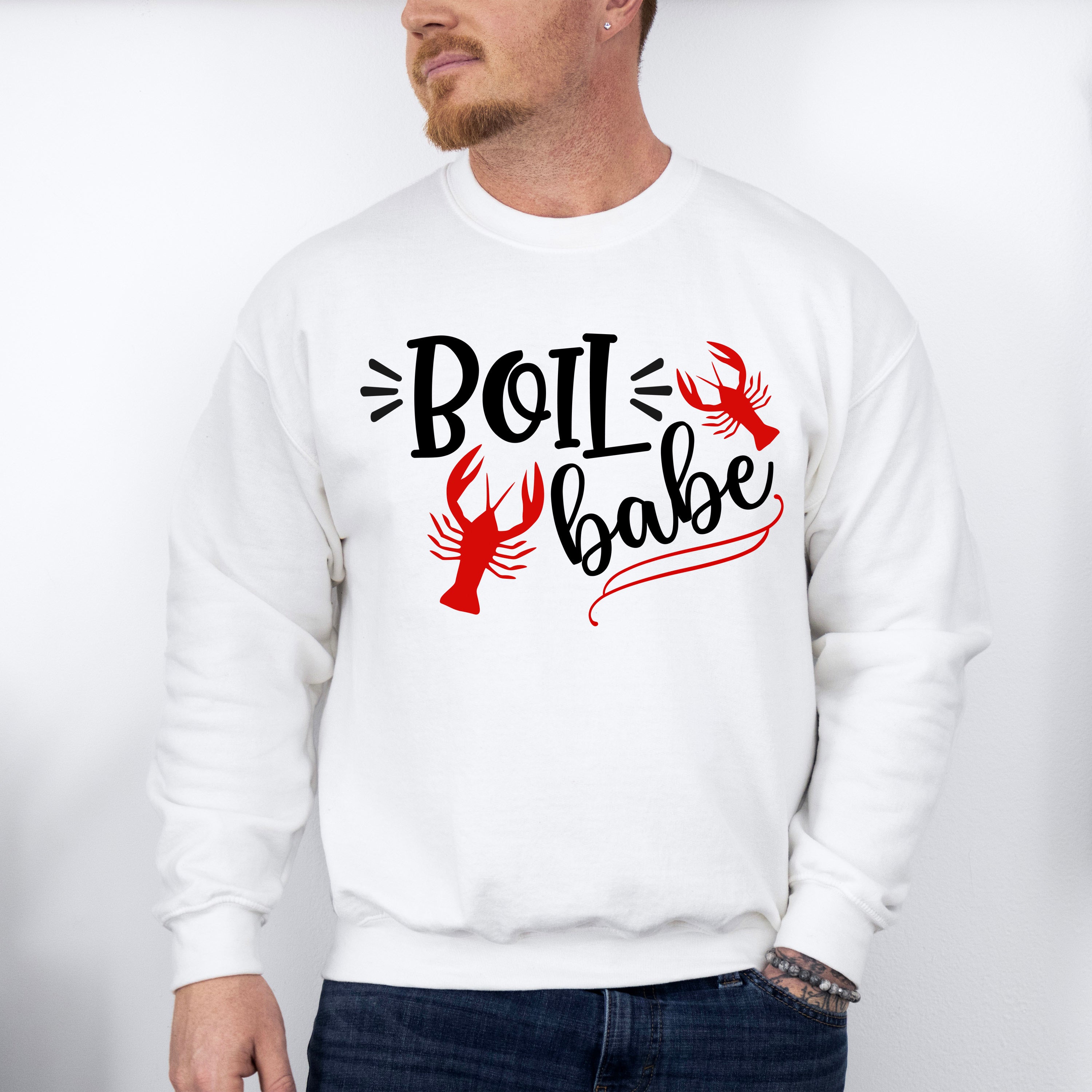 Boil Babe Crawfish Design - Crawfish Unisex Crewneck T-Shirt Sweatshirt Hoodie