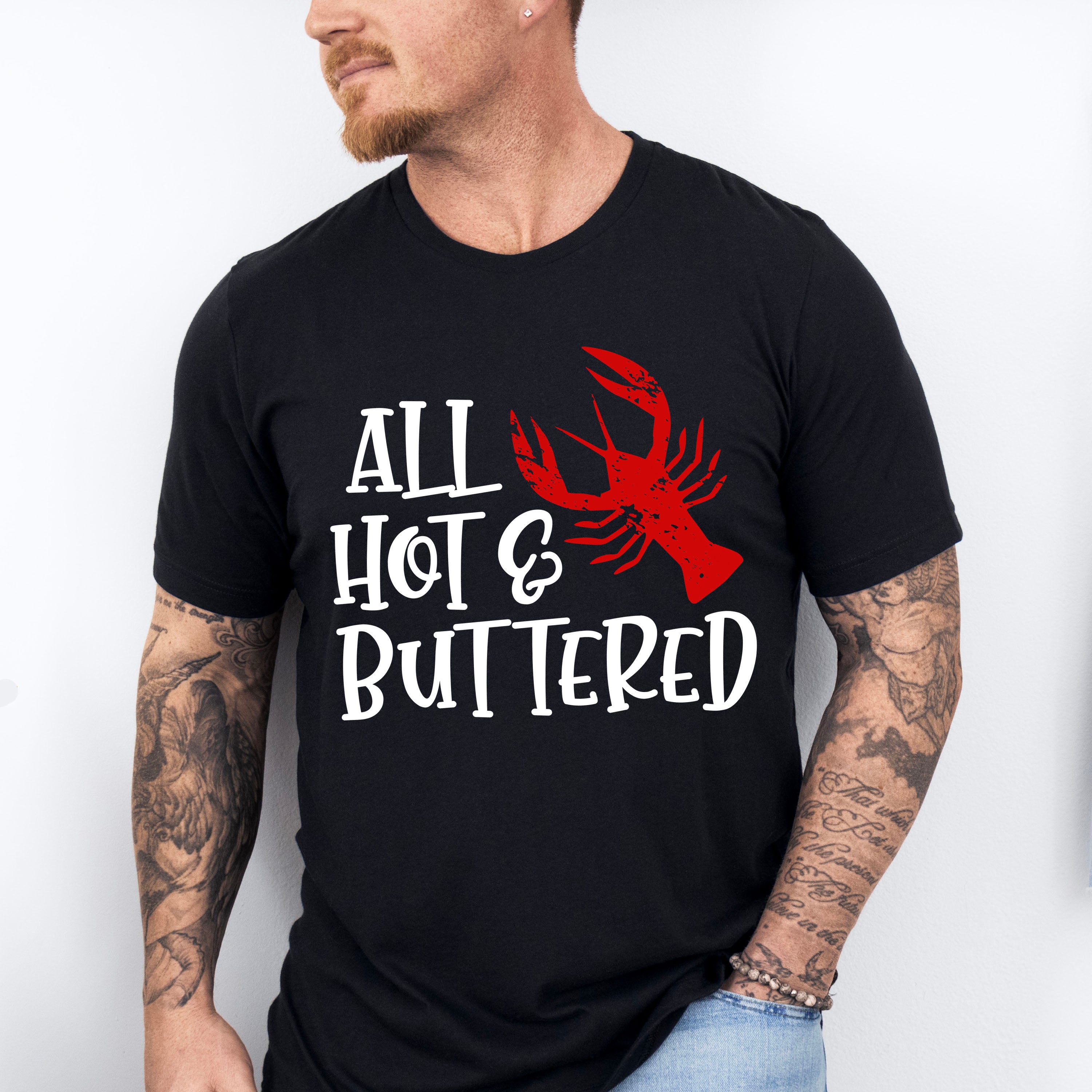 All Hot And Buttered - Crawfish Unisex Crewneck T-Shirt Sweatshirt Hoodie