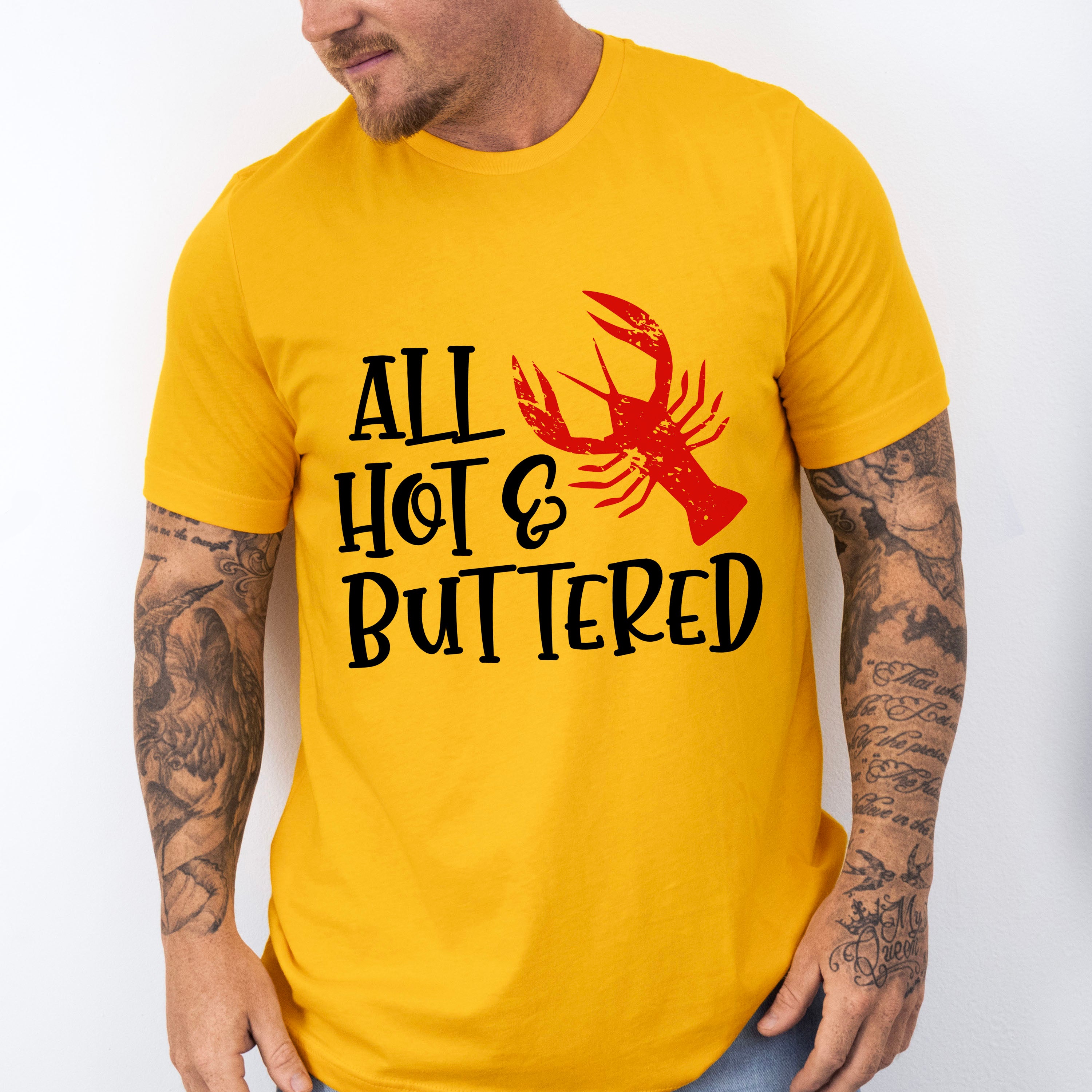 All Hot And Buttered - Crawfish Unisex Crewneck T-Shirt Sweatshirt Hoodie