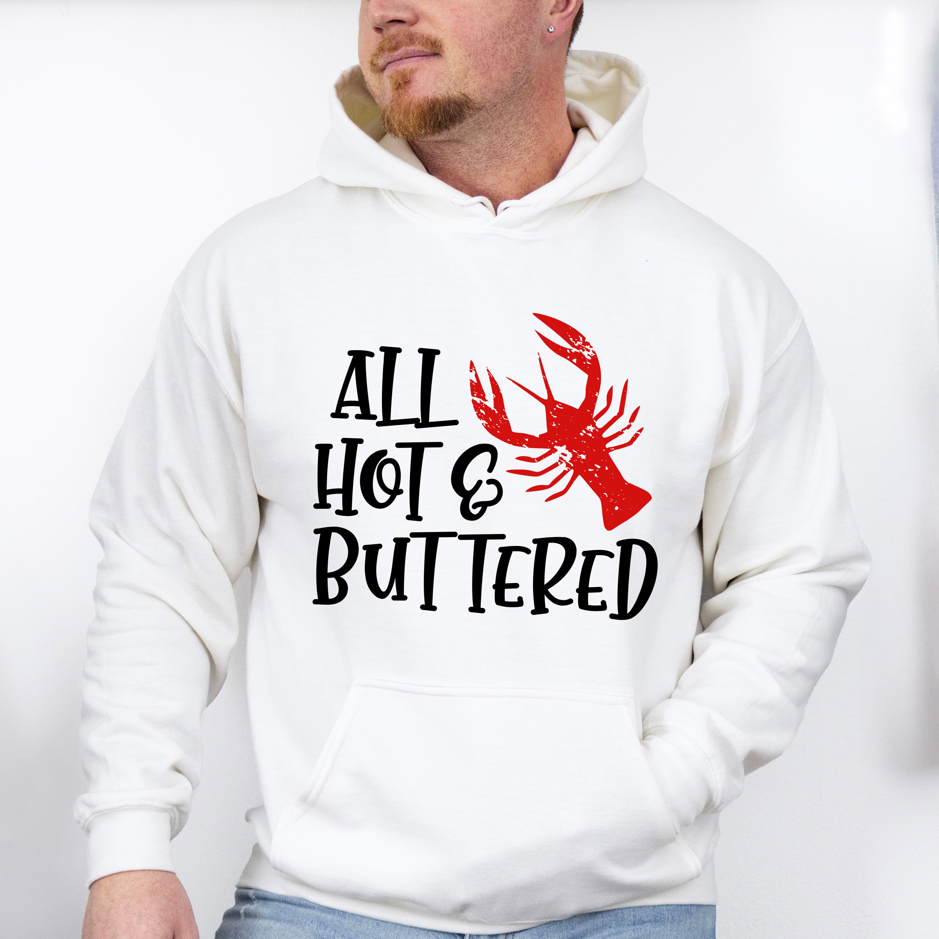 All Hot And Buttered - Crawfish Unisex Crewneck T-Shirt Sweatshirt Hoodie