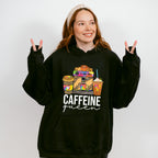 Caffeine Queen Leopard Print Design - Coffee Unisex Crewneck T-Shirt Sweatshirt Hoodie