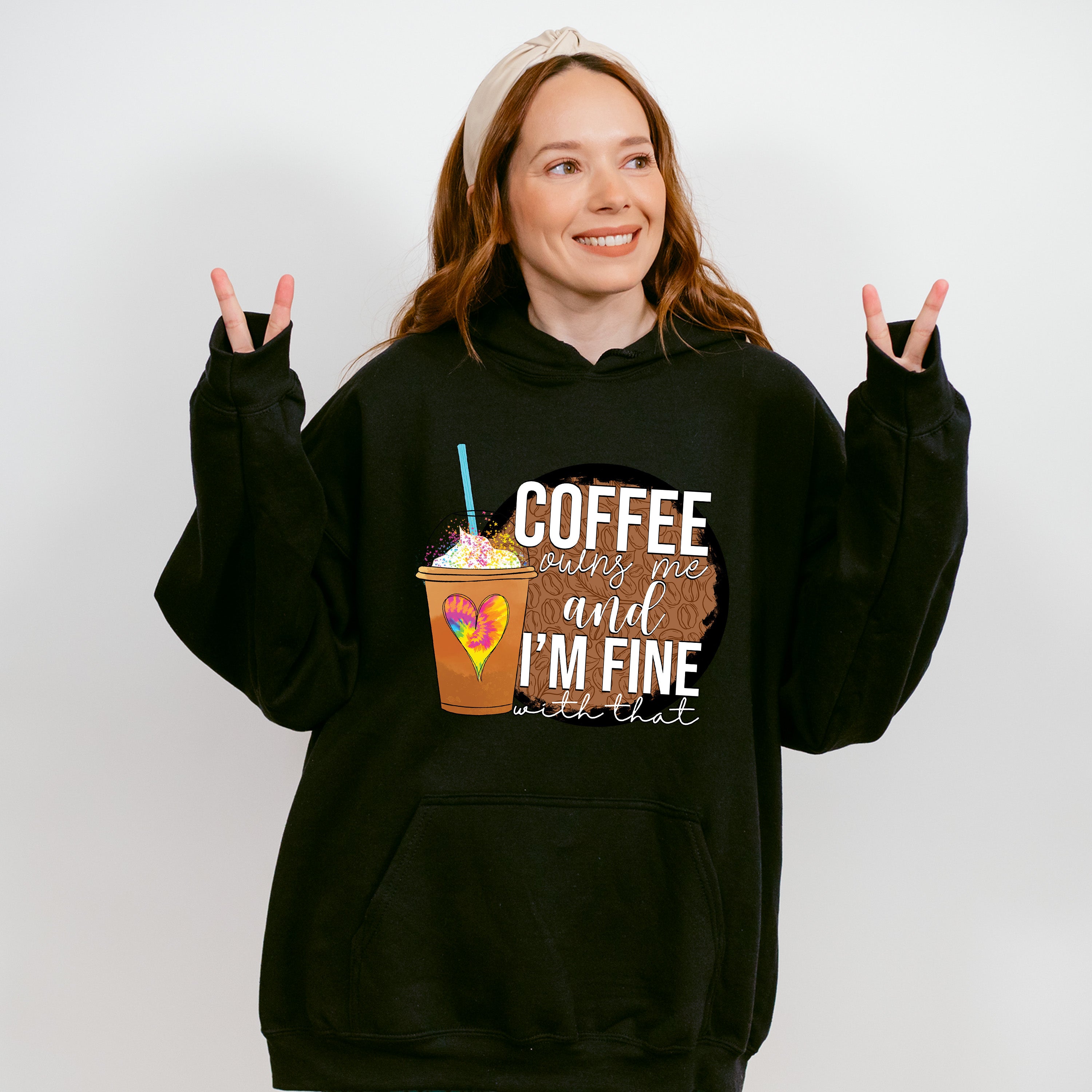 Coffee Owns Me And I'm Fine - Coffee Unisex Crewneck T-Shirt Sweatshirt Hoodie