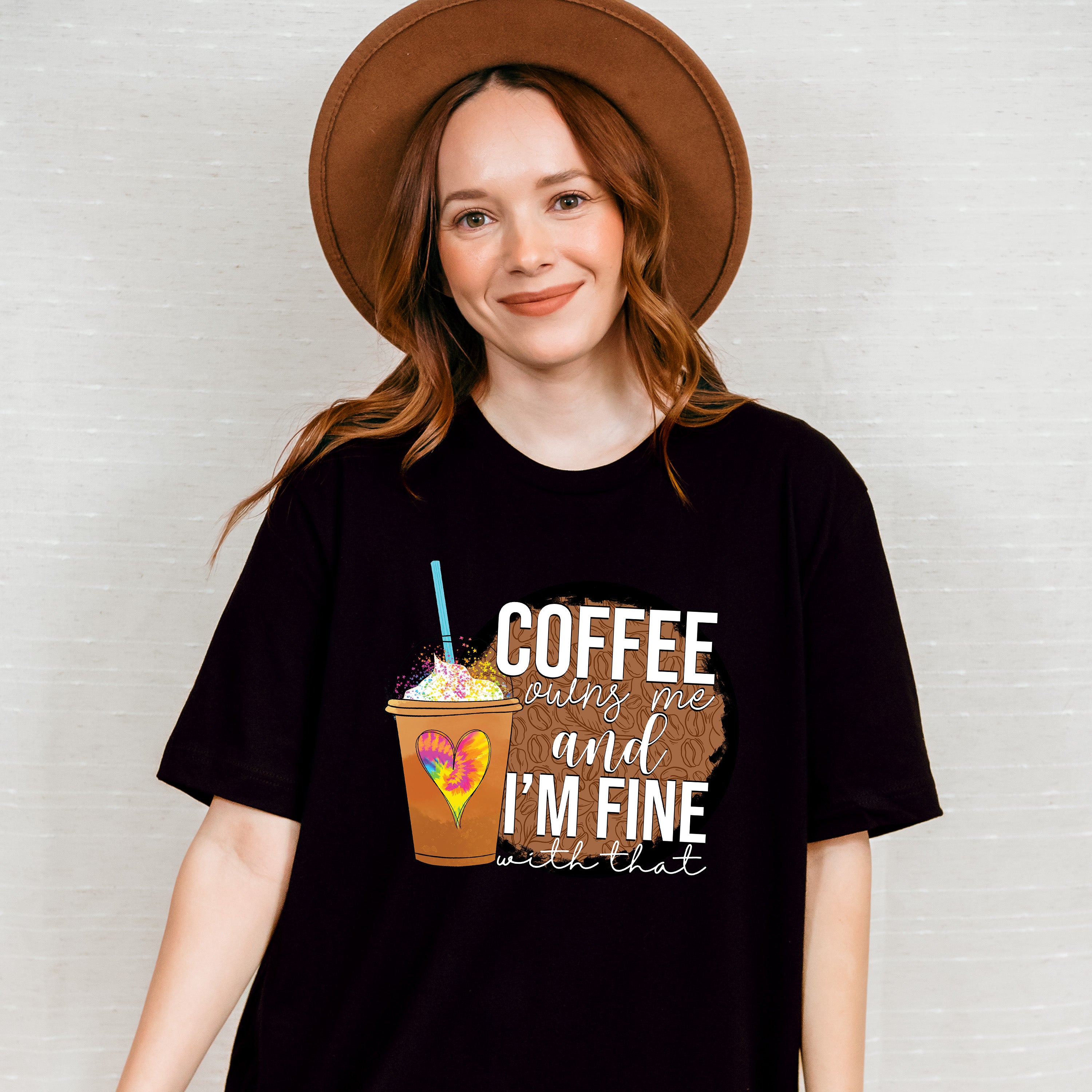 Coffee Owns Me And I'm Fine - Coffee Unisex Crewneck T-Shirt Sweatshirt Hoodie