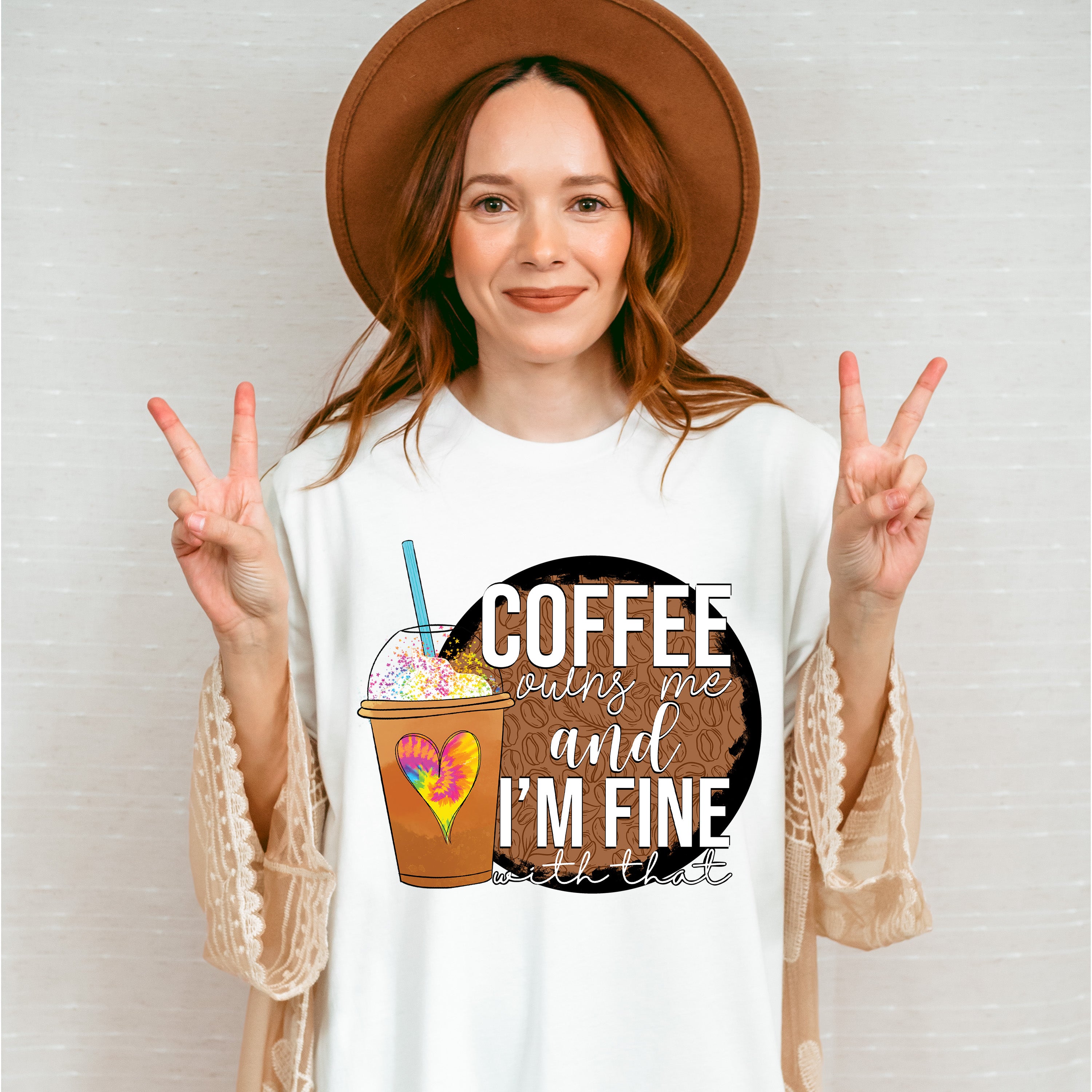 Coffee Owns Me And I'm Fine - Coffee Unisex Crewneck T-Shirt Sweatshirt Hoodie