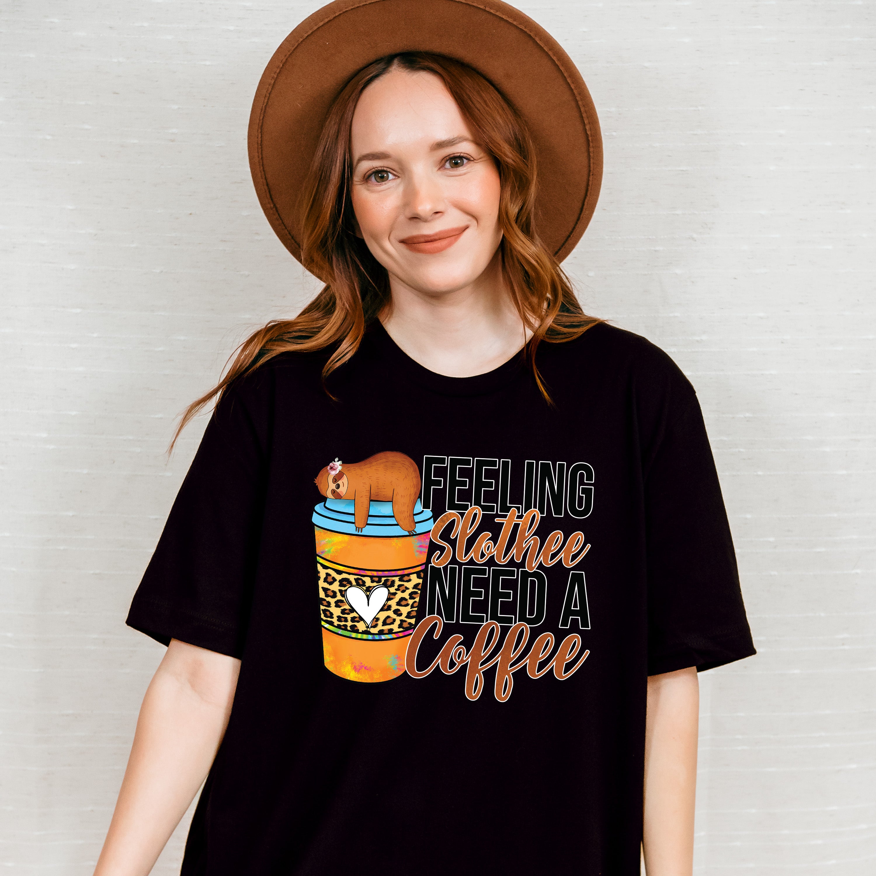 Feeling Slothee Need A Coffee - Coffee Unisex Crewneck T-Shirt Sweatshirt Hoodie